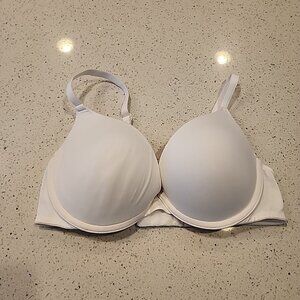 Victorias Secret PINK Bra 36B Push Up Underwire Padded White